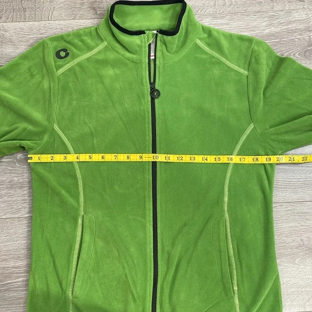 Creblet Full Zip Fleece Jacket Green Black Size 42